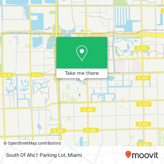 Mapa de South Of Ahc1 Parking Lot