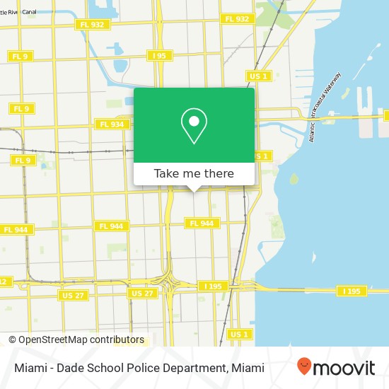 Mapa de Miami - Dade School Police Department