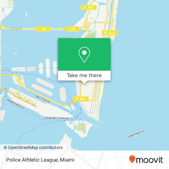 Police Athletic League map