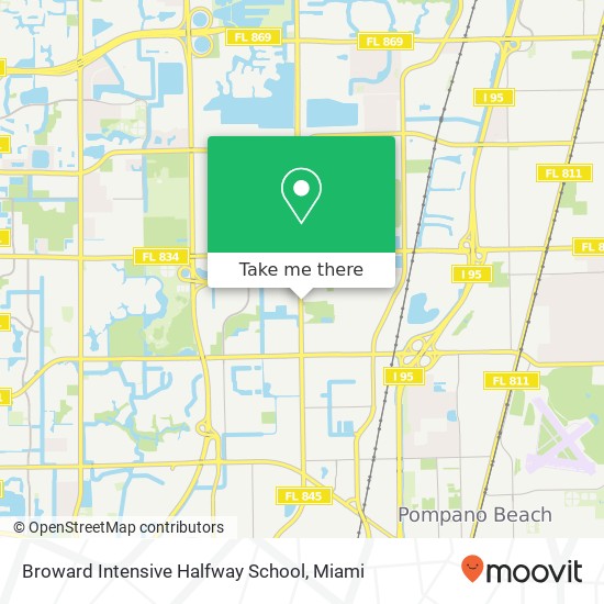 Mapa de Broward Intensive Halfway School