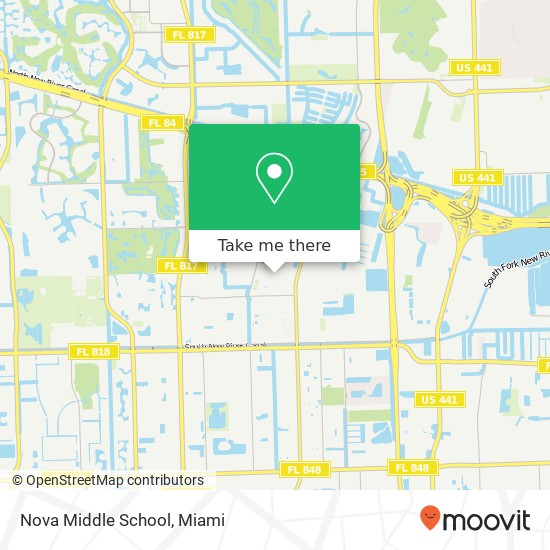 Nova Middle School map