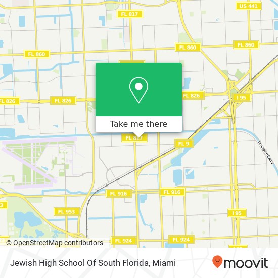 Jewish High School Of South Florida map