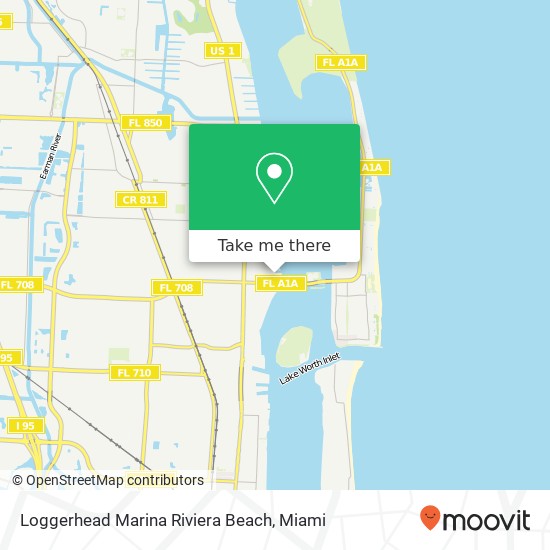 Mapa de Loggerhead Marina Riviera Beach