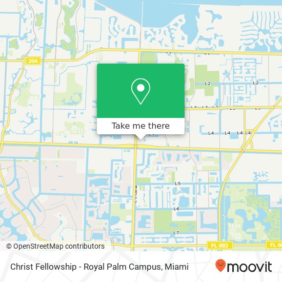 Christ Fellowship - Royal Palm Campus map