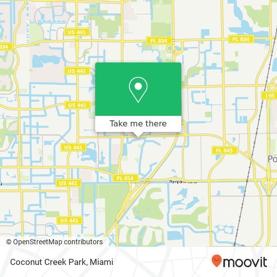 Mapa de Coconut Creek Park