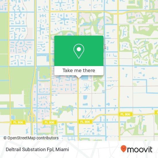 Mapa de Deltrail Substation Fpl