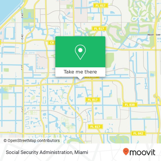 Mapa de Social Security Administration