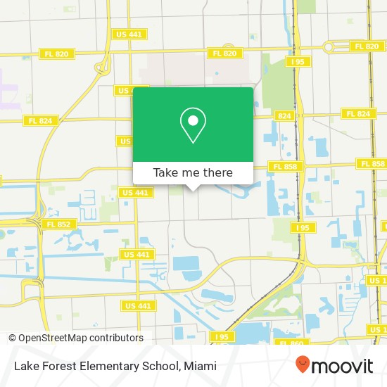 Mapa de Lake Forest Elementary School