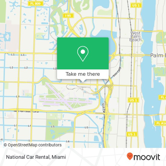 National Car Rental map