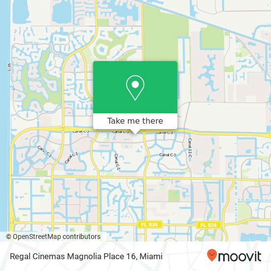 Mapa de Regal Cinemas Magnolia Place 16