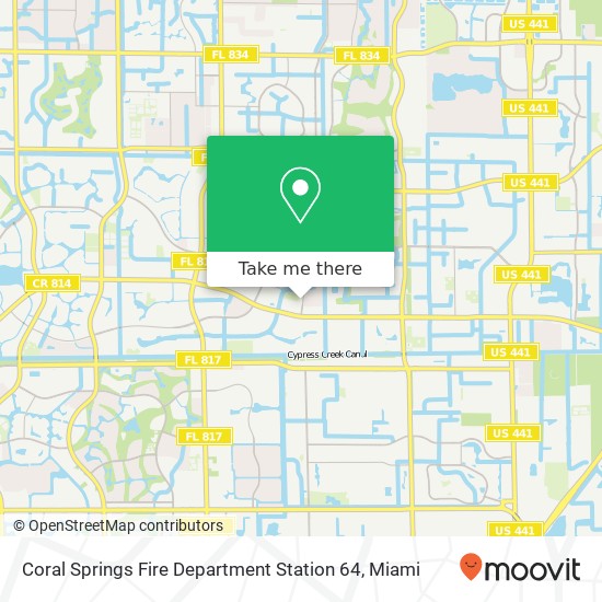 Mapa de Coral Springs Fire Department Station 64