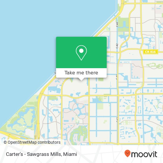 Mapa de Carter's - Sawgrass Mills