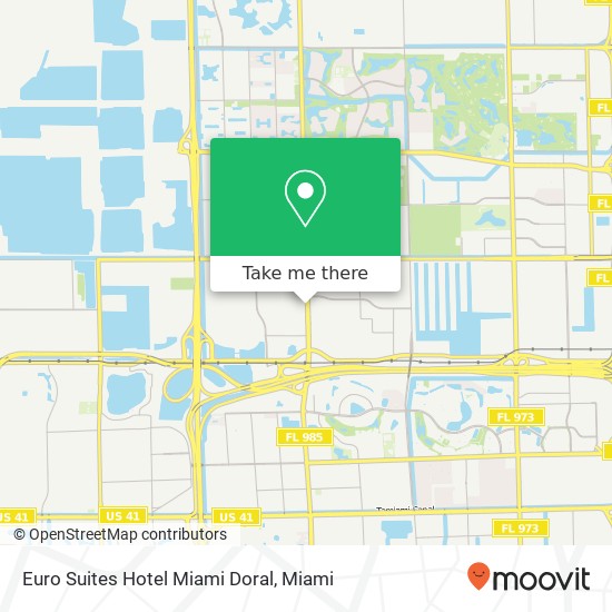 Mapa de Euro Suites Hotel Miami Doral