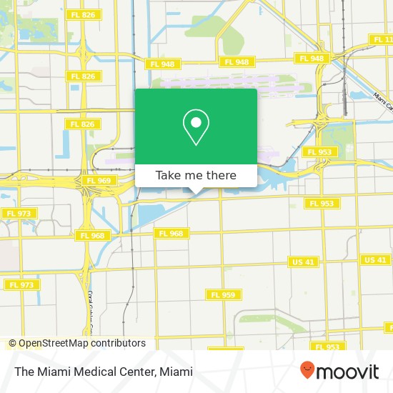 The Miami Medical Center map