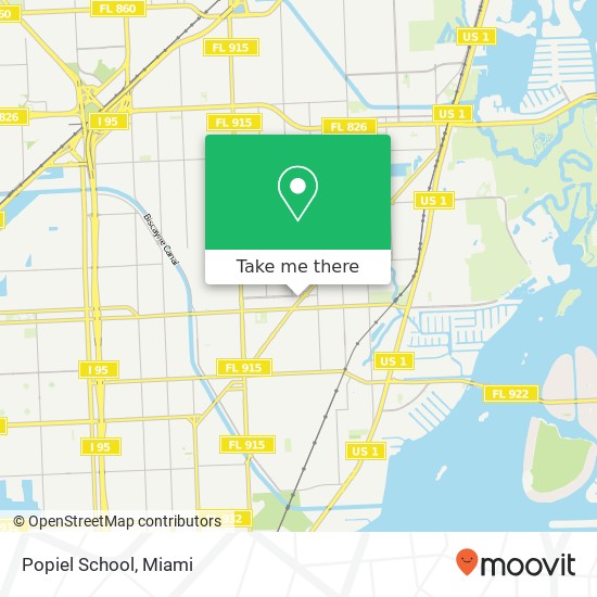 Mapa de Popiel School