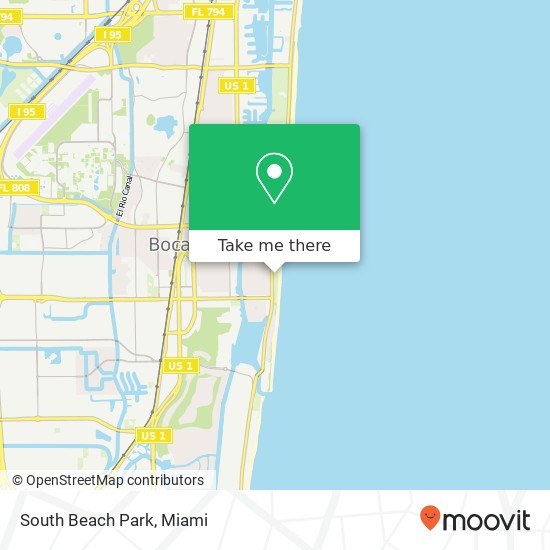 South Beach Park map