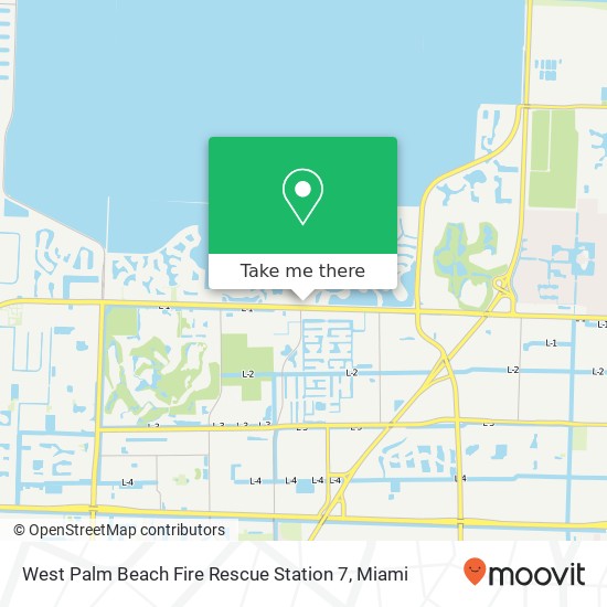 West Palm Beach Fire Rescue Station 7 map