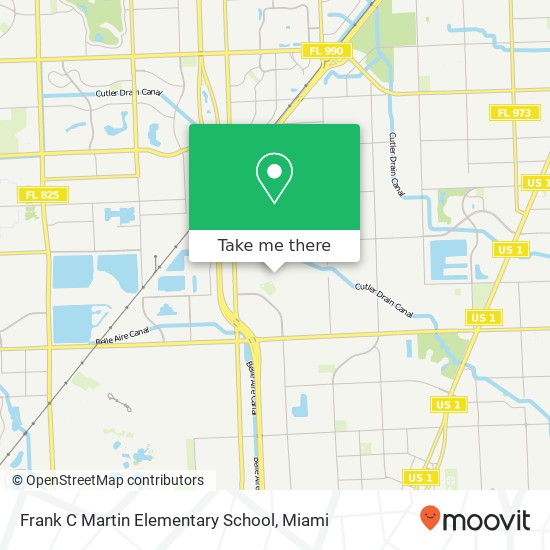 Frank C Martin Elementary School map