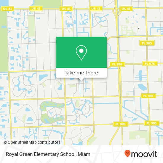 Royal Green Elementary School map