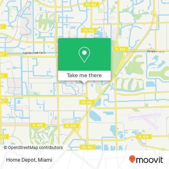 Home Depot map