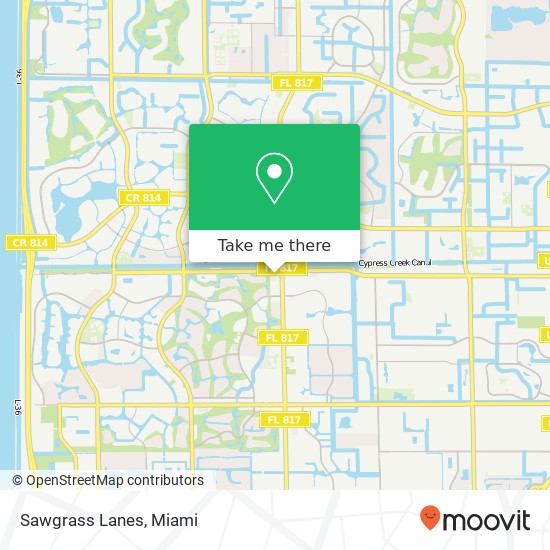 Sawgrass Lanes map