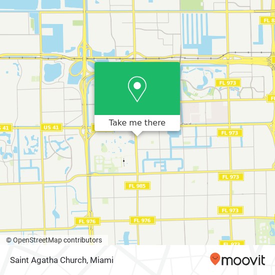 Saint Agatha Church map
