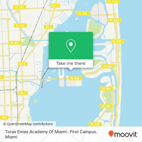 Mapa de Toras Emes Academy Of Miami - First Campus