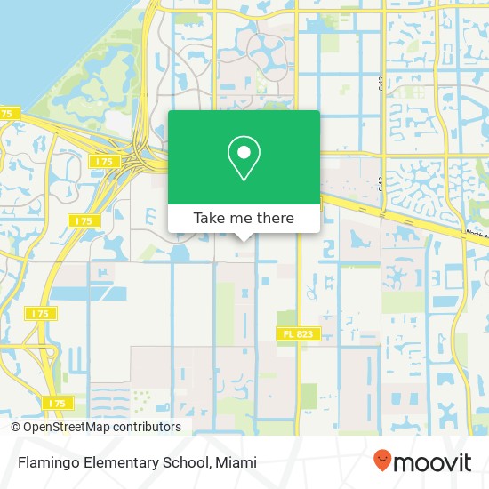 Flamingo Elementary School map