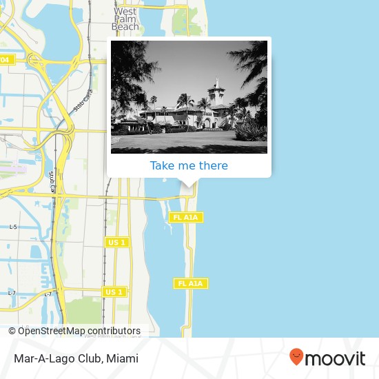 Mar-A-Lago Club map
