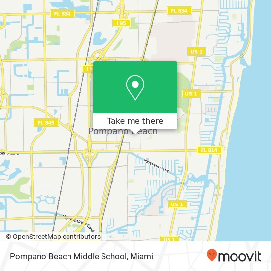 Pompano Beach Middle School map