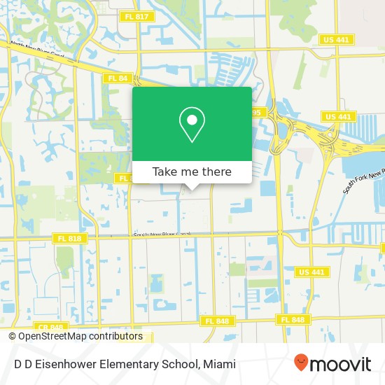 D D Eisenhower Elementary School map