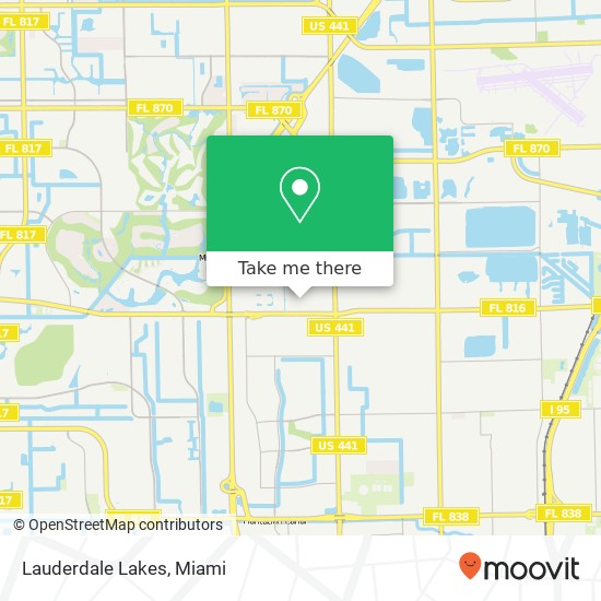 Mapa de Lauderdale Lakes