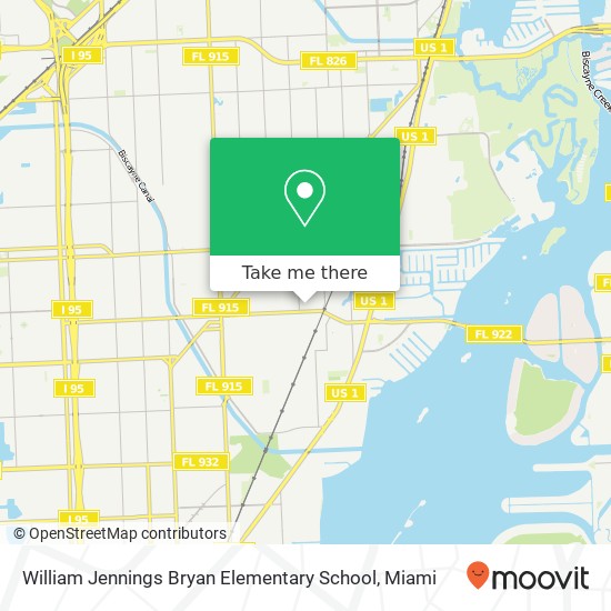 Mapa de William Jennings Bryan Elementary School