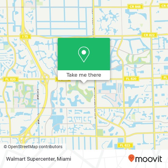 Mapa de Walmart Supercenter