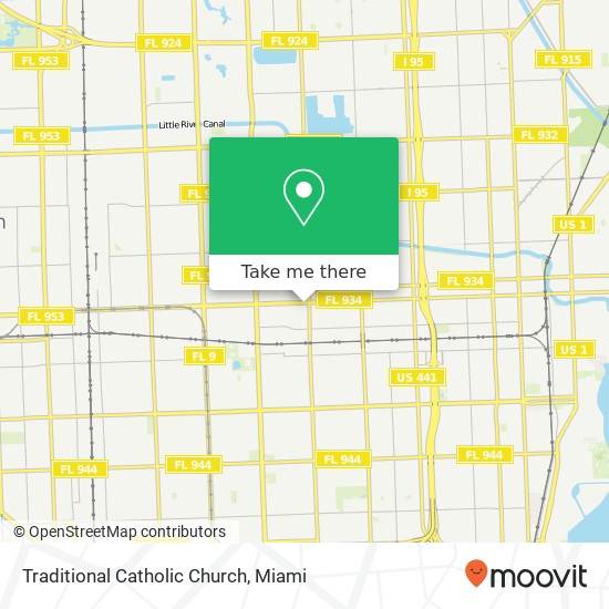 Traditional Catholic Church map