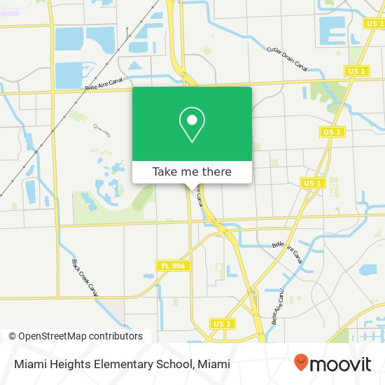 Miami Heights Elementary School map