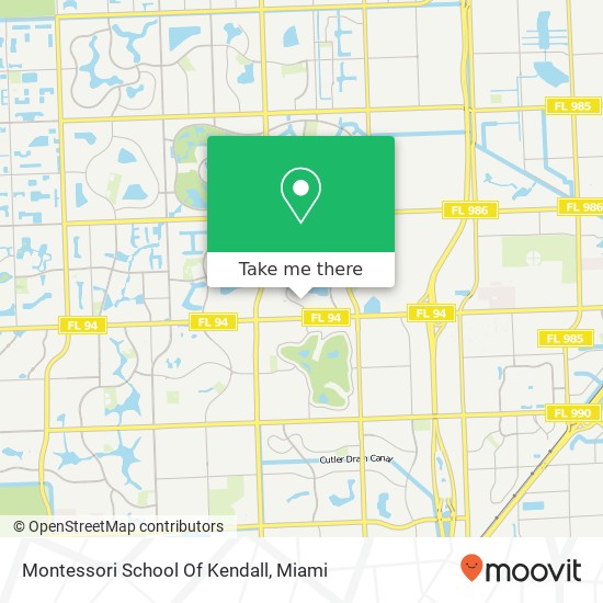 Montessori School Of Kendall map