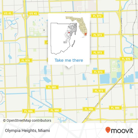 Olympia Heights map