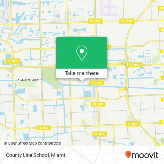 Mapa de County Line School