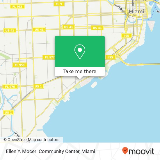 Ellen Y. Moceri Community Center map