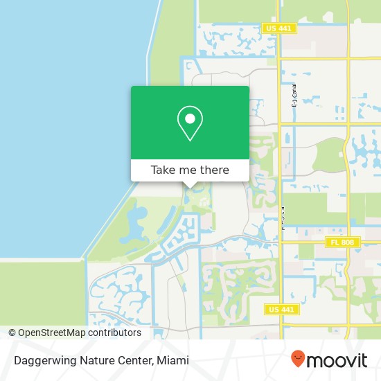 Mapa de Daggerwing Nature Center