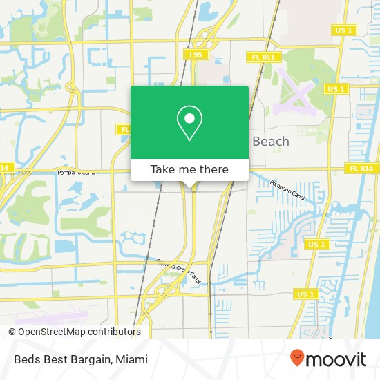 Beds Best Bargain map