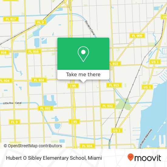 Hubert O Sibley Elementary School map