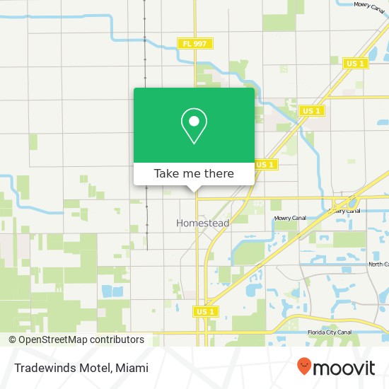 Tradewinds Motel map