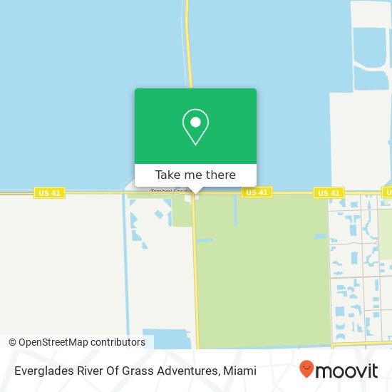 Mapa de Everglades River Of Grass Adventures