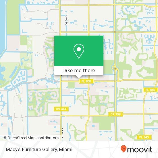 Macy's Furniture Gallery map