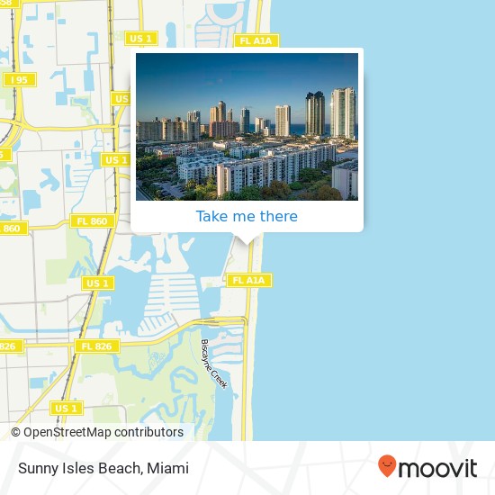 Sunny Isles Beach map