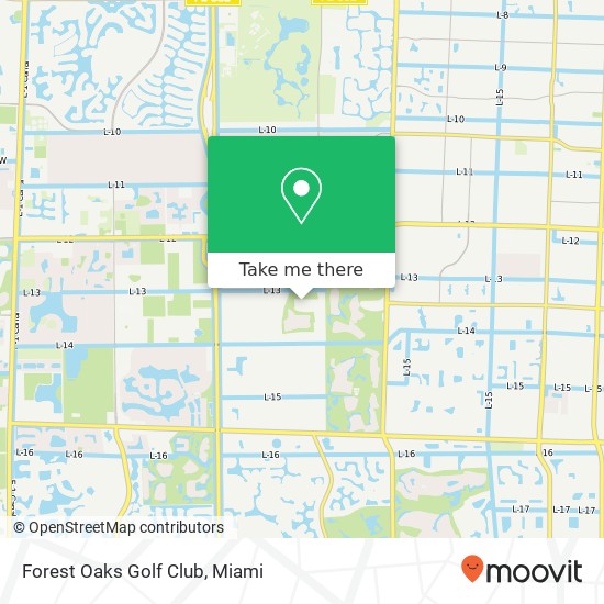 Forest Oaks Golf Club map