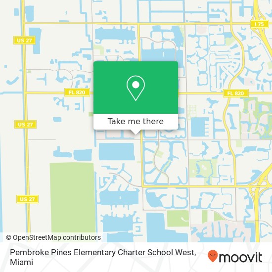 Pembroke Pines Elementary Charter School West map