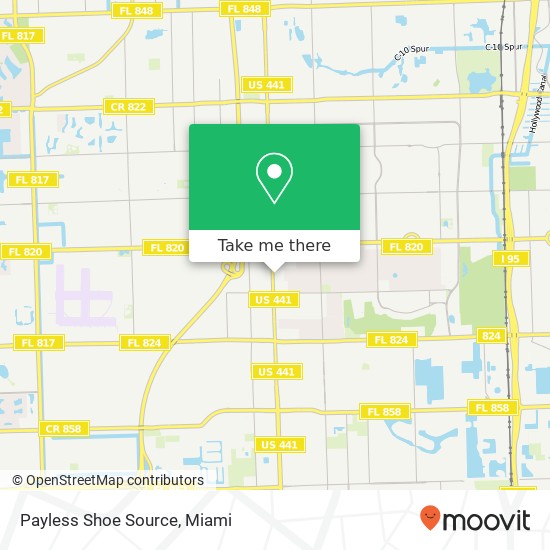 Mapa de Payless Shoe Source